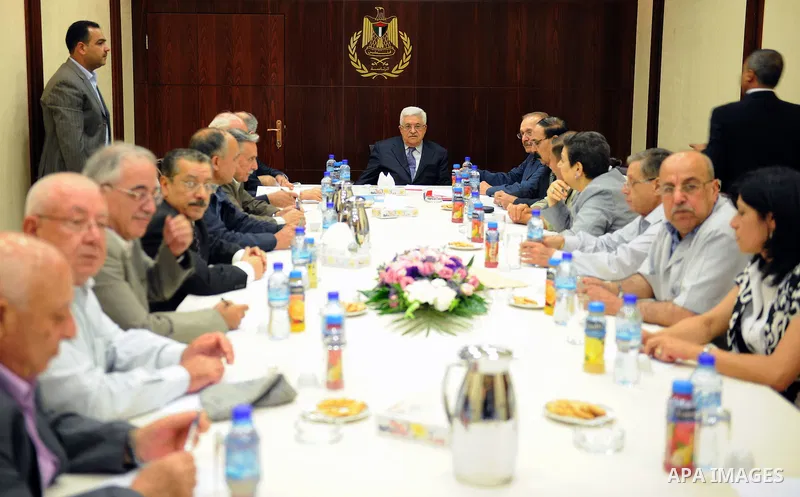 Palestinian President Mahmoud Abbas (Abu Mazen) during the Executive Committee Meeting in the West Bank city of Ramallah on July 12, 2011. Photo by Thaer Ganaim