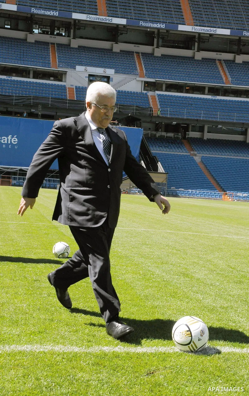 Palestinian President Mahmoud Abbas visits Real Madrid football club in Madrid July 20, 2011. Photo by Thaer Ganaim