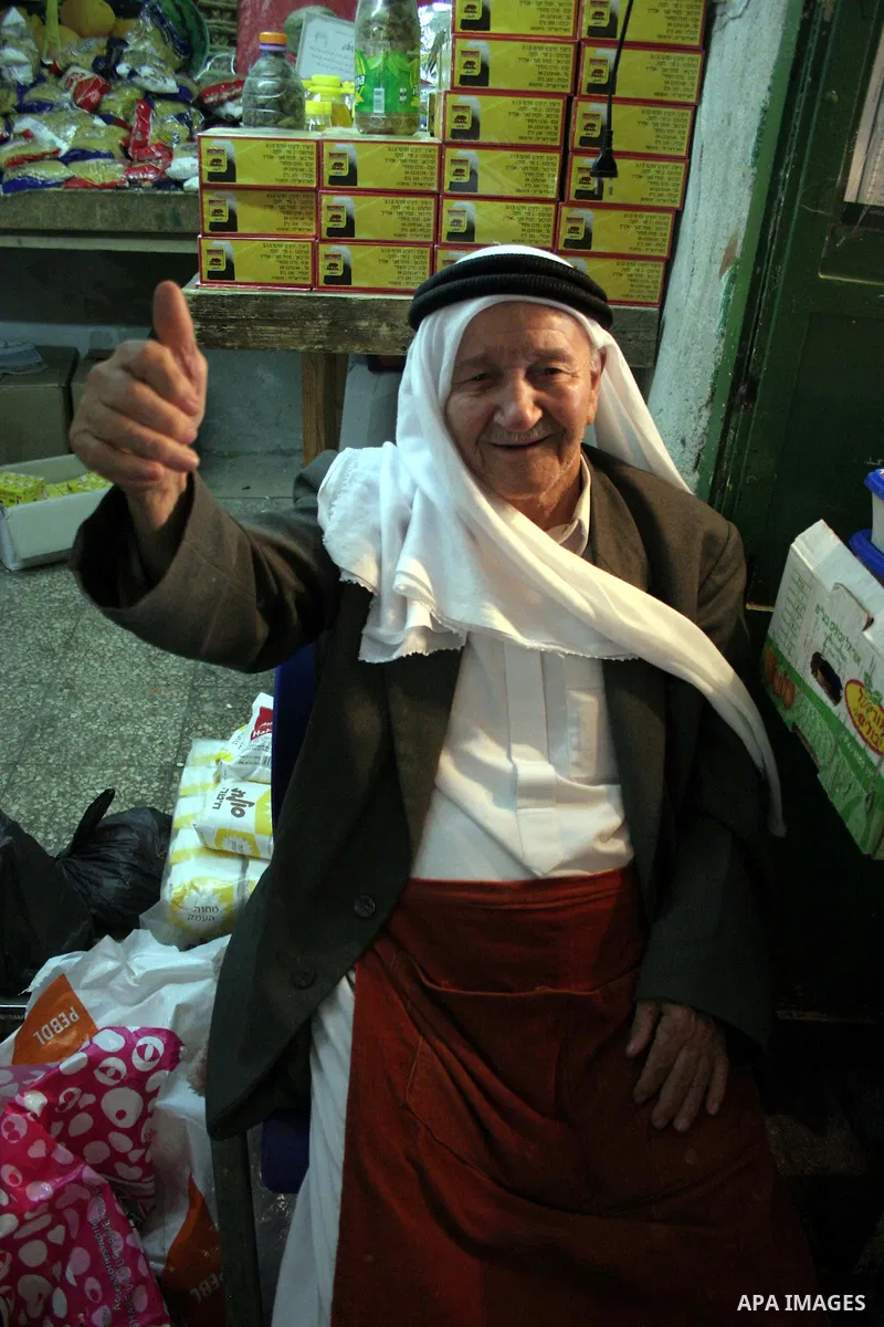 Palestinians enjoy the restoration places in the old city of Hebron on July 20,2011, as Palestinians participate in the second day of the International Conference to develop the centers of the historical cities and devel...