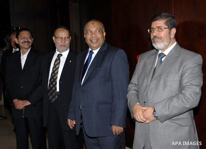 Members of Egypt's Muslim Brotherhood, the country's best organised movement take part in a celebration in Cairo on July 23, 2011, to celebrate the formation of a new party, the Freedom and Justice Party, to contest up t...