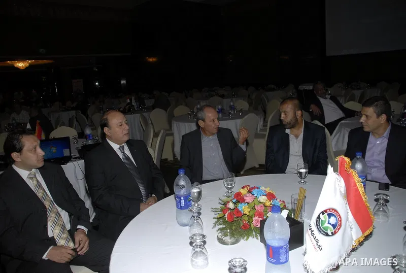 Members of Egypt's Muslim Brotherhood, the country's best organised movement take part in a celebration in Cairo on July 23, 2011, to celebrate the formation of a new party, the Freedom and Justice Party, to contest up t...