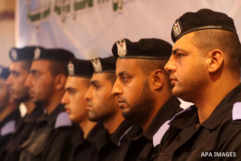 The Palestinian Interior Ministry speak about the application of law and sovereignty in Gaza Strip during a press conference on July 27, 2011. Photo by Mohammed Asad