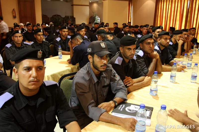 The Palestinian Interior Ministry speak about the application of law and sovereignty in Gaza Strip during a press conference on July 27, 2011. Photo by Mohammed Asad