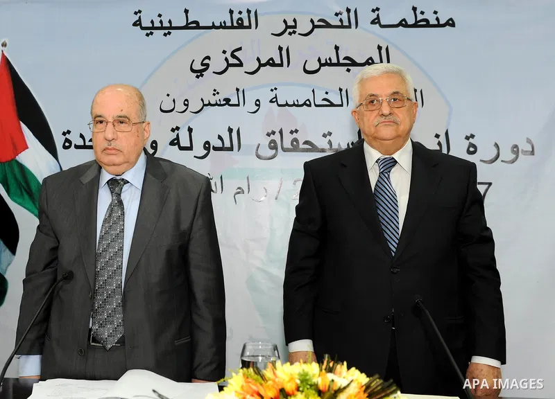 Palestinian President Mahmoud Abbas (Abu Mazen) during the Central Council meeting in the West Bank city of Ramallah on July 27, 2011. Photo by Mufeed Abu Hasnah