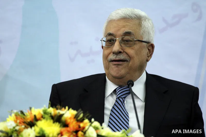Palestinian President Mahmoud Abbas (Abbu Mazen) delivers speech in which he said the Palestinians will in September approach the UN Security Council to seek full membership in the global body on July 27, 2011, at a meet...