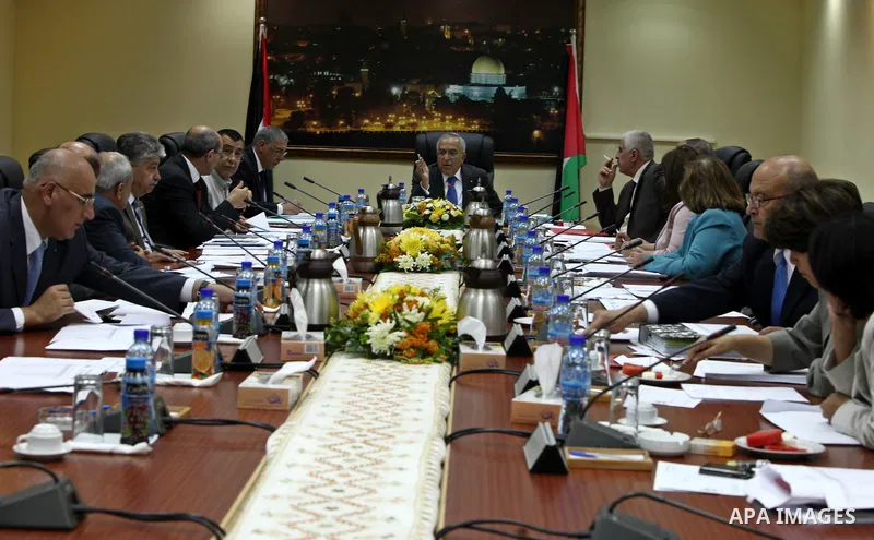 Palestinian Prime Minister, Salam Fayyad during the Palestinian cabinet meeting chaired in the West Bank city of Ramallah on July 27, 2011. Photo by Mustafa Abu Dayeh