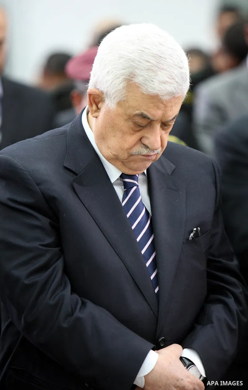 Palestinian President Mahmoud Abbas (Abu Mazen) during the Friday prayers in the West Bank city of Ramallah on Aug. 5, 2011. Photo by Thaer Ganaim