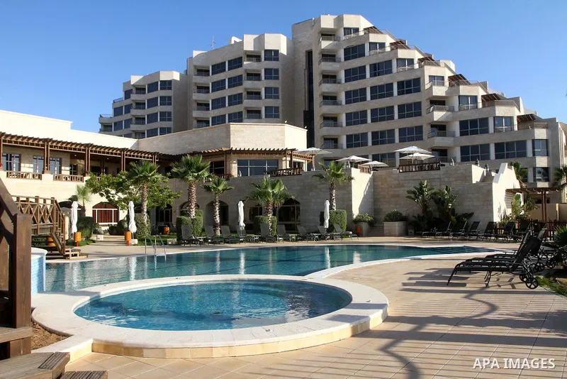 In this photo taken Monday, Aug. 8, 2011, showing Gaza Strip's first five-star Arcmed Al Mashtal hotel in Gaza City, which was recently opened. Photo by Ashraf Amra