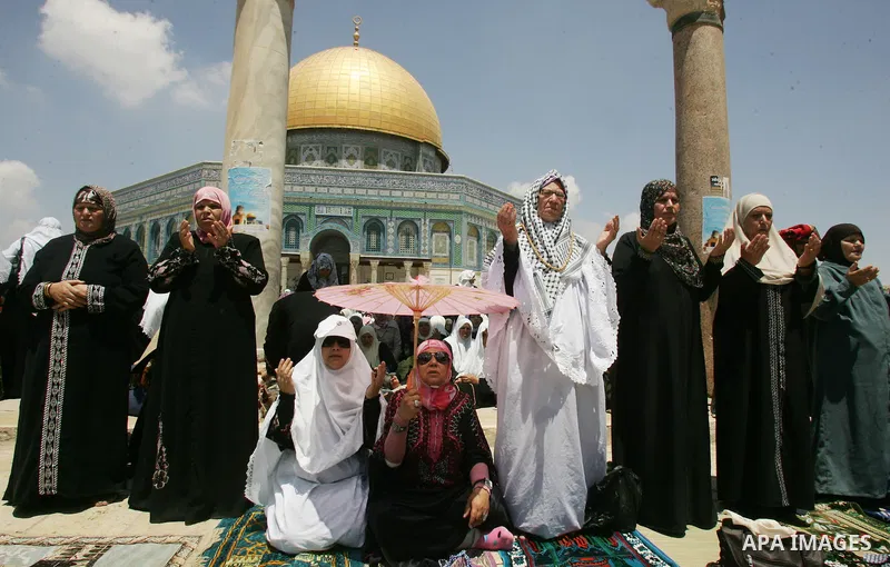 Palestinians gather for prayers at the Al Aqsa Mosque in Jerusalem, on the second Friday of the Muslim holy month of Ramadan, Friday Aug. 12, 2011. Muslims around the world are observing the holy fasting month of Ramadan...