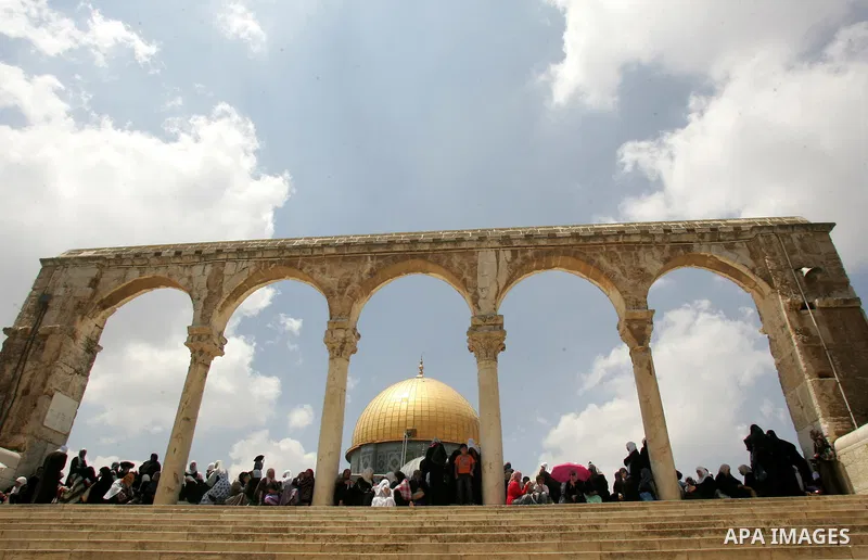 Palestinians gather for prayers at the Al Aqsa Mosque in Jerusalem, on the second Friday of the Muslim holy month of Ramadan, Friday Aug. 12, 2011. Muslims around the world are observing the holy fasting month of Ramadan...