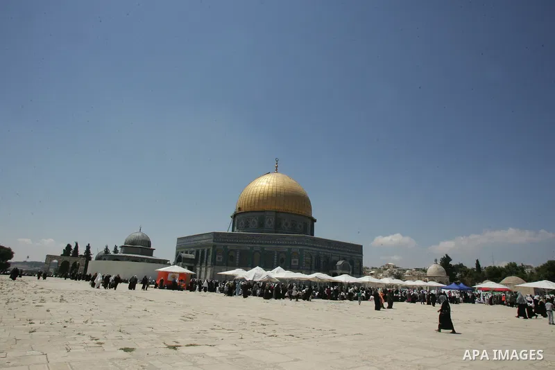 Palestinians gather for prayers at the Al Aqsa Mosque in Jerusalem, on the second Friday of the Muslim holy month of Ramadan, Friday Aug. 12, 2011. Muslims around the world are observing the holy fasting month of Ramadan...