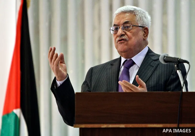 Palestinian President Mahmoud Abbas speaks during an event to mark Laylat al-Qadr in the West Bank city of Ramallah, August 27, 2011. Photo by Issam Rimawi