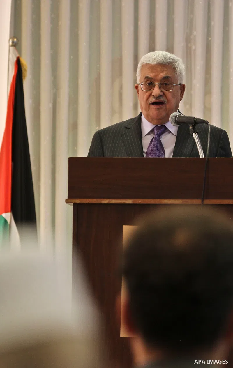 Palestinian President Mahmoud Abbas speaks during an event to mark Laylat al-Qadr in the West Bank city of Ramallah, August 27, 2011. Photo by Issam Rimawi