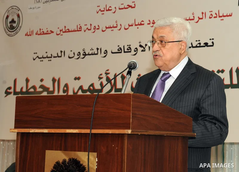 Palestinian President Mahmoud Abbas attends an event to mark Laylat al-Qadr in the West Bank city of Ramallah, August 27, 2011. Photo by Mufeed Abu Hasnah
