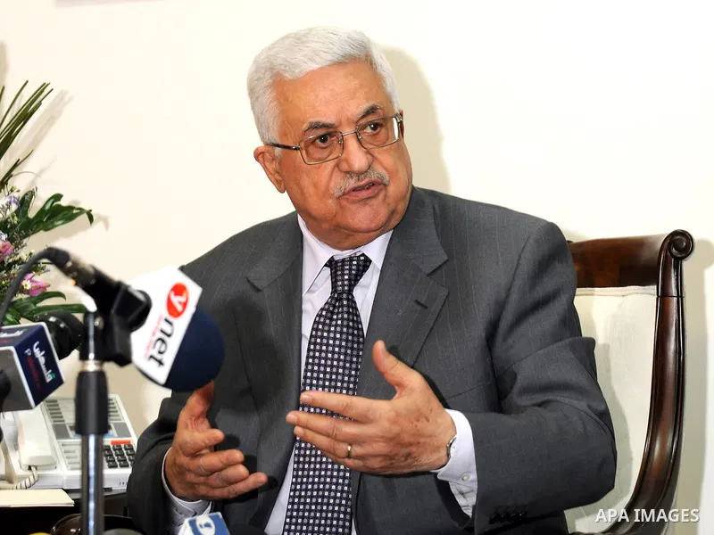 Palestinian President Mahmoud Abbas (Abu Mazen) meets with the Israeli press Delegation in the West Bank cit of Ramallah on Sep. 5, 2011. Photo by Mufeed Abu Hasnah