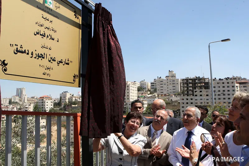 Palestinian Prime Minister, Salam Fayyad during the opening of a number of projects, in the West Bank city of Ramallah on March 2, 2011. Photo by Mustafa Abu Dayeh