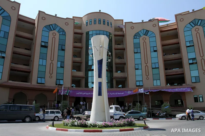A general view on the main building at the Islamic University, in Gaza City on Sep. 11, 2011. Photo by Mohammed Asad