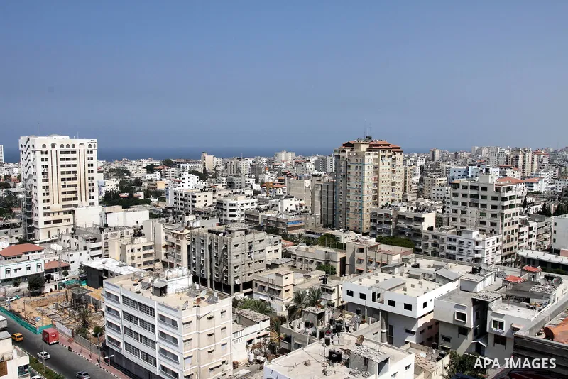 A general view of Gaza Shows the parameters of Gaza City in Palestine, on Sep. 11, 2011. Photo by Mohammed Asad