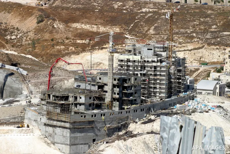 A construction site is seen in the Jewish settlement of Har Homa in east Jerusalem on Sep. 15,2011. A diplomatic showdown looms at the United Nations this month when Palestinian President Mahmoud Abbas is expected to see...