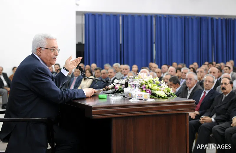 Palestinian President Mahmoud Abbas speaks about his bid for statehood recognition at the United Nations next week, during a televised speech in the West Bank city of Ramallah September 16, 2011. Abbas said on Friday he...