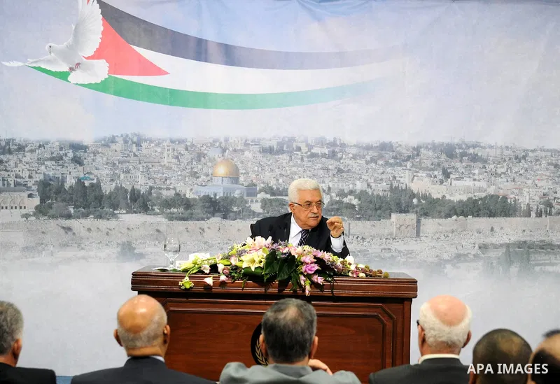 Palestinian President Mahmoud Abbas speaks about his bid for statehood recognition at the United Nations next week, during a televised speech in the West Bank city of Ramallah September 16, 2011. Abbas said on Friday he...