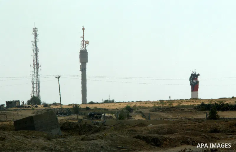 An Israeli watchtower is seen on September 20, 2011 at Kerem Shalom crossing border. The Palestinians are preparing to submit a formal request to become the 194th member of the United Nations when the General Assembly be...