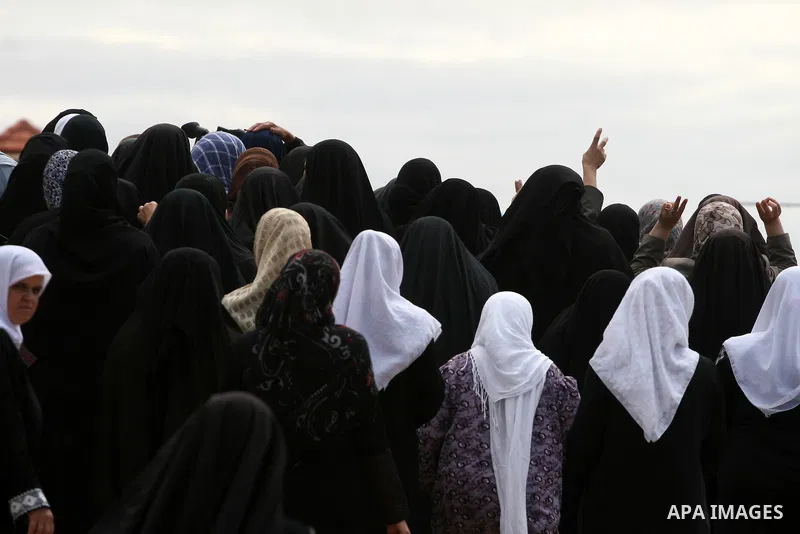 Palestinian women mourn during the funeral of Issam Badran in the West Bank village of Qusra near Nablus, on Sept. 24, 2011. Badran was shot dead Friday during a clash with Israeli soldiers and settlers. The shooting cam...