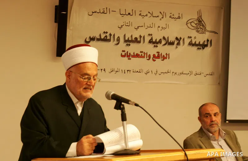 Palestinians take part in a conference about Jerusalem at Ambassador hotel in east Jerusalem on Sept. 29,2011. Israel on Tuesday approved construction of 1,100 homes for Jews on the annexed land in the West Bank, a move...