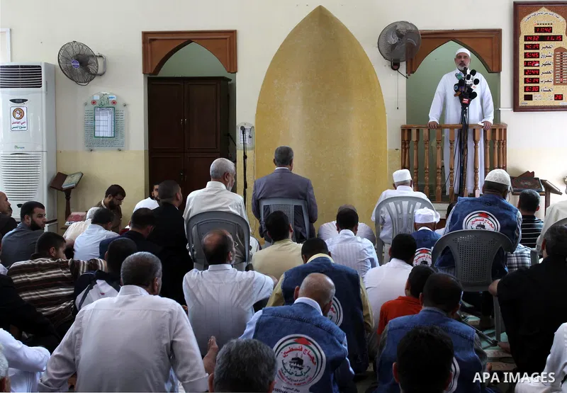 Palestinian prime minister in Gaza Strip, Ismail Haniyeh attends Friday prayers in Gaza City October 14, 2011. Israeli soldier Gilad Shalit will be freed from five years of captivity in the Gaza Strip some time next week...