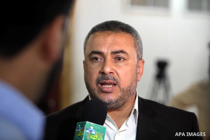 Palestinian Senior Hamas Leader Ismail Radwan during Press conference in Gaza city. oct. 15, 2011. Israeli soldier Gilad Shalit will be freed from five years of captivity in the Gaza Strip some time next week in exchange...