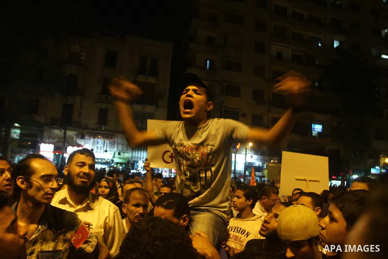 Nearly 3,000 Egyptian mourners gather in in Cairo's Tahrir Square on Oct.15, 2011, for a candlelight vigil in honor of Coptic Christians among 25 people killed in weekend clashes during a demonstration over an attack on...