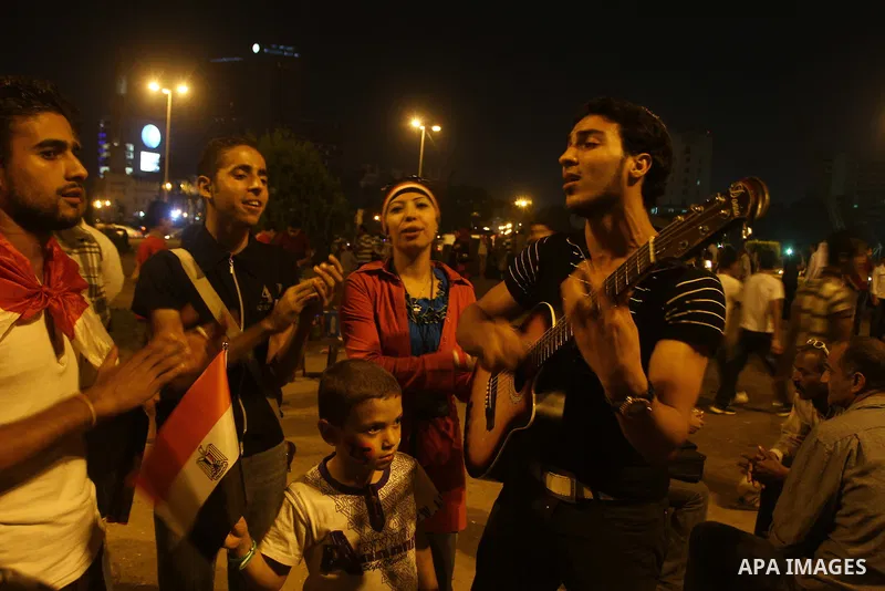 Nearly 3,000 Egyptian mourners gather in in Cairo's Tahrir Square on Oct.15, 2011, for a candlelight vigil in honor of Coptic Christians among 25 people killed in weekend clashes during a demonstration over an attack on...