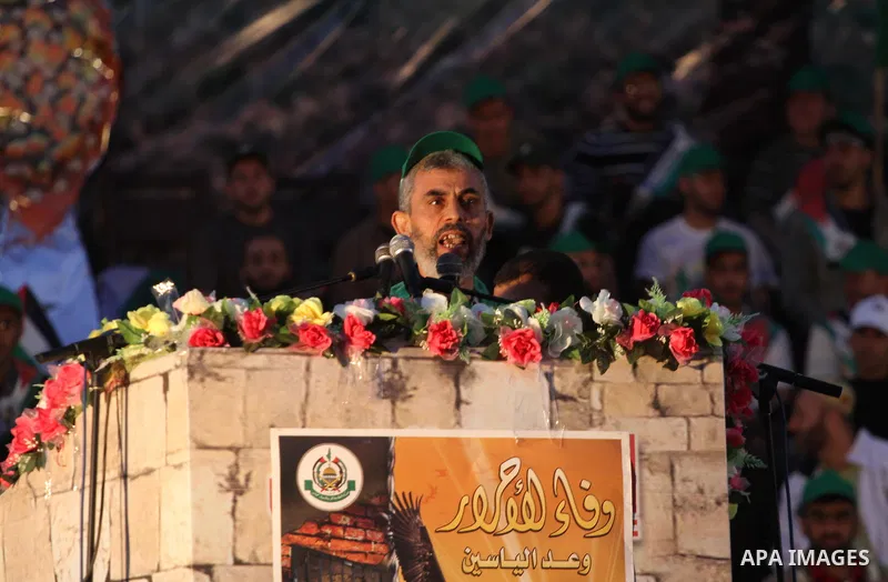 Freed Palestinian prisoner Yahuah al-Senwar speaks during a rally celebrating the release of Palestinian prisoners in Gaza City October 18, 2011. Israeli soldier Gilad Shalit and hundreds of Palestinians crossed Israel's...
