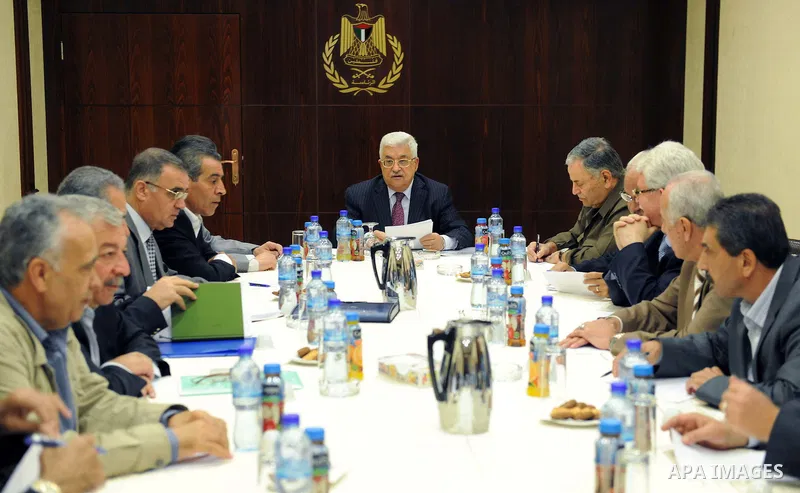 Palestinian President Mahmoud Abbas (Abu Mazen) during a meeting with the Central Committee in Ramallah on Oct. 20, 2011. Photo by Mufeed Abu Hasnah