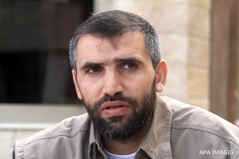 A freed Palestinian prisoner KHowailed Ramadan sits at the Al-Mashtal hotel, where a group of prisoners were exiled upon their release from Israeli jails, in Gaza City October 22, 2011. They come from all over the West B...