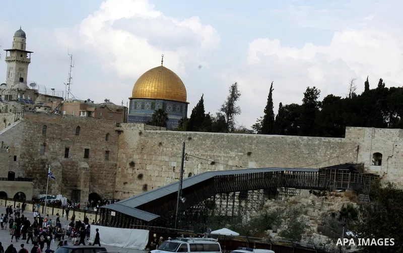 A general view of the Western Wall plaza and the Al-Aqsa mosque compound (background) in Jerusalem's old city on Oct. 27, 2011. Planners in Jerusalem are considering creating the first new 'gate' into the Old City in mor...