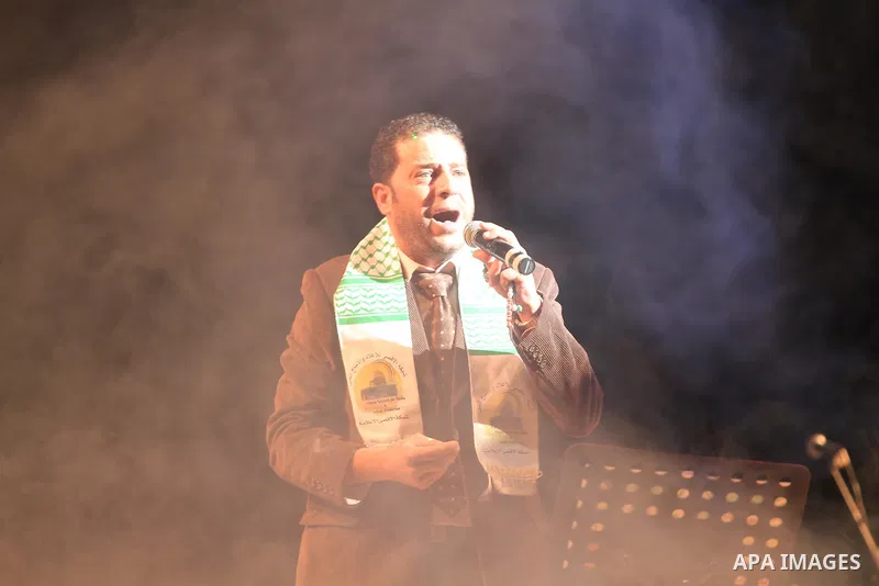 A religious eulogy band perform during islamic celebration of the upcoming Eid al-Adha fetival in Gaza City on November 4, 2011. Photo by Majdi Fathi