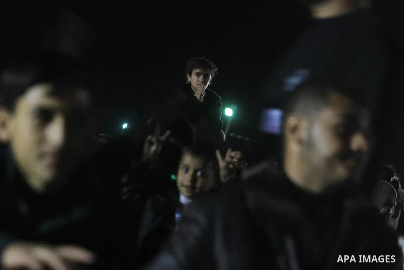 A religious eulogy band perform during islamic celebration of the upcoming Eid al-Adha fetival in Khan Younis, southern Gaza Strip on November 8, 2011. Photo by Majdi Fathi