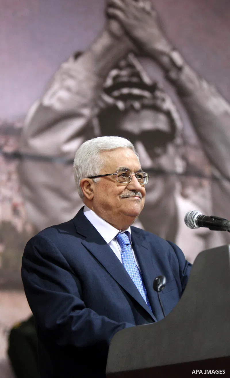 Palestinian leader Mahmud Abbas addresses the Palestinian leadership on November 16, 2011 in the West Bank city of Ramallah. The address was timed to mark seven years since the death of veteran leader Yasser Arafat and t...