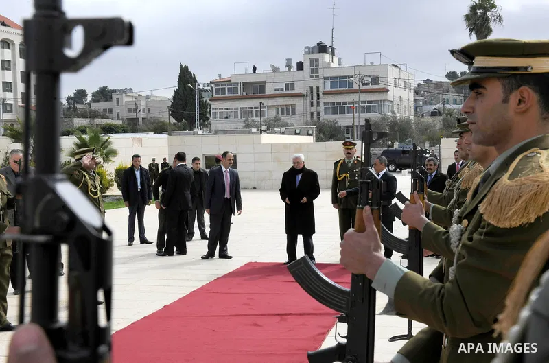 Palestinian leader Mahmud Abbas attends a celebration on November 16, 2011 in the West Bank city of Ramallah. The celebration was timed to mark seven years since the death of veteran leader Yasser Arafat and the 23rd ann...