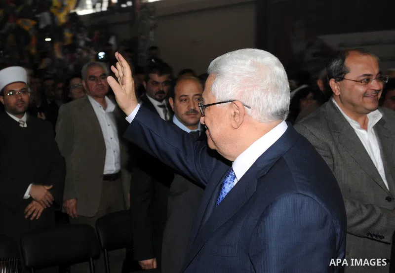 Palestinian leader Mahmud Abbas attends a celebration on November 16, 2011 in the West Bank city of Ramallah. The celebration was timed to mark seven years since the death of veteran leader Yasser Arafat and the 23rd ann...