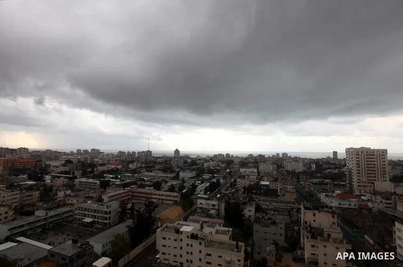 A general view Shows the parameters of Gaza City during winter, on Nov. 19, 2011. Photo by Majdi Fathi