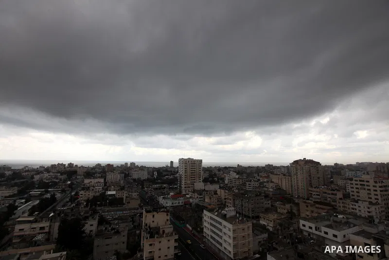 A general view Shows the parameters of Gaza City during winter, on Nov. 19, 2011. Photo by Majdi Fathi