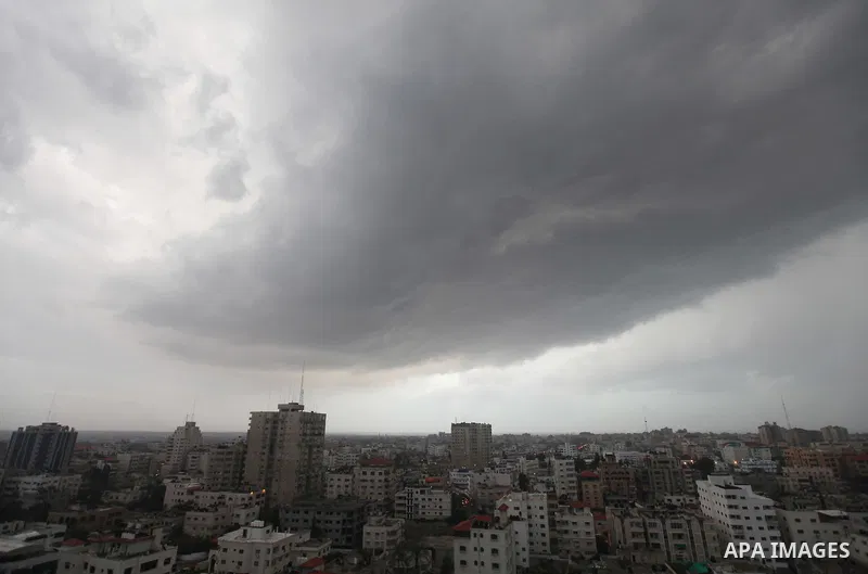 A general view Shows the parameters of Gaza City during winter, on Nov. 19, 2011. Photo by Majdi Fathi