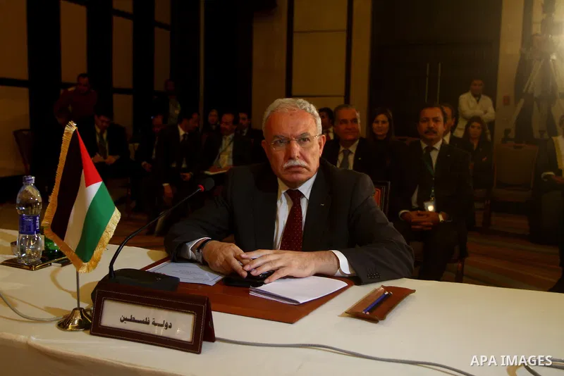 Palestine's Foreign Minister Ryad al-Malki attends a ministerial meeting at the Arab League headquarters on Syria in Cairo on November 24, 2011. Arab foreign ministers have invited Syria to sign an agreement by November...