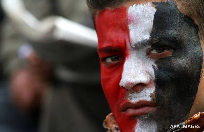 Egyptian demonstrators take part in a mass rally in Cairo's landmark Tahrir square on November 25, 2011 to demand an end to the military rule. The head of the military council tasked 79-year-old Kamal al-Ganzuri, who was...