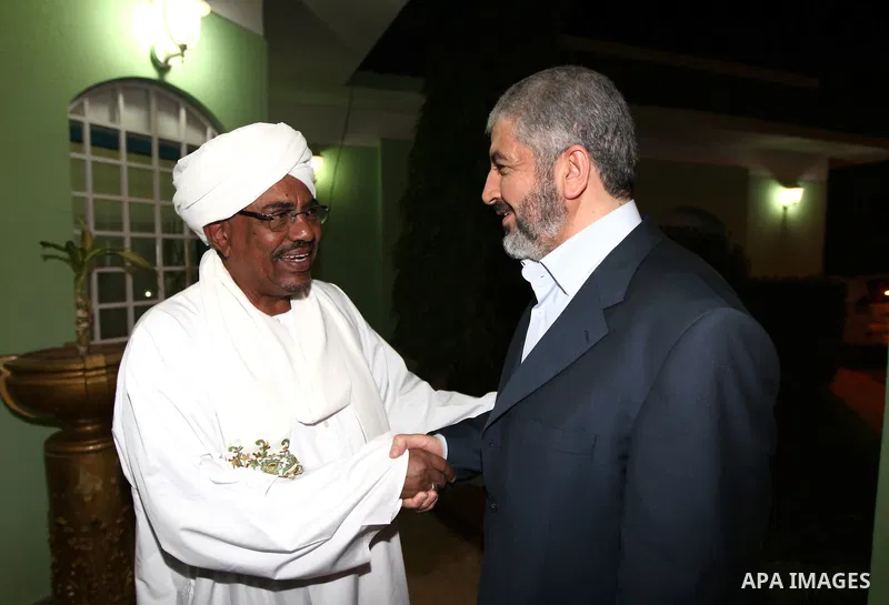 Palestinian Hamas leader Khaled Meshaal during his access to Sudan In visit of President Omar al-Bashir in Sudan, on Nov. 26, 2011. Photo by Mohammad Hams