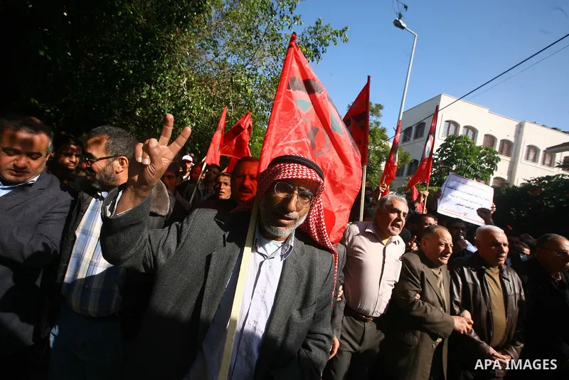 Palestinians take part in a rally in Gaza City marking the U.N.'s International Day of Solidarity with the Palestinian People November 29, 2011. Photo by Majdi Fathi