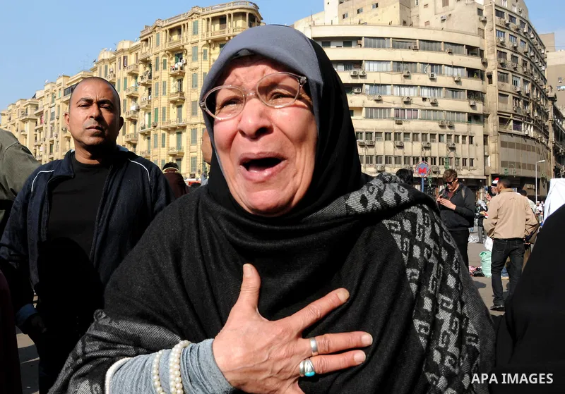 Egyptian protesters attend a demonstration in Tahrir Square, in Cairo, Egypt, Friday, Dec. 2, 2011. Islamists appear to have taken a strong majority of seats in the first round of Egypt's first parliamentary vote since H...