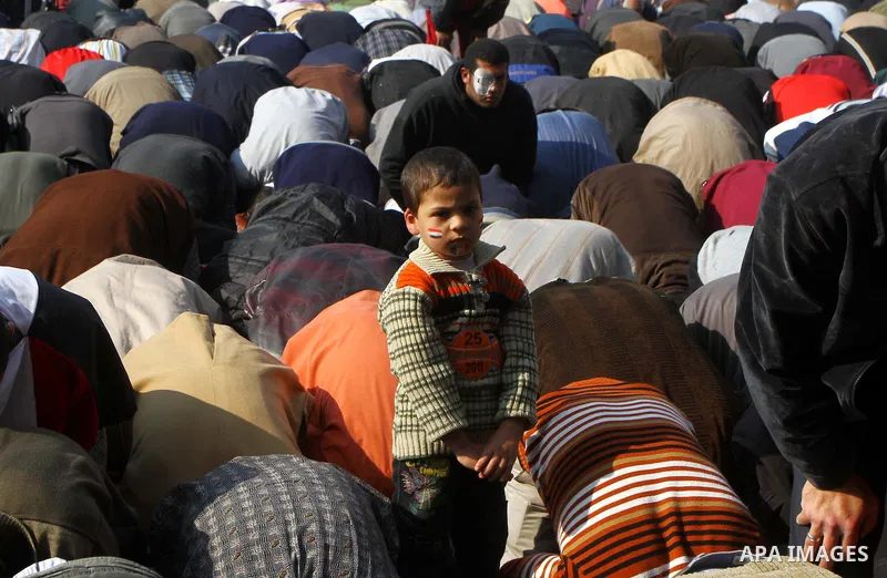 Egyptian protesters attend Friday prayers during a demonstration in Tahrir Square, in Cairo, Egypt, Friday, Dec. 2, 2011. Islamists appear to have taken a strong majority of seats in the first round of Egypt's first parl...
